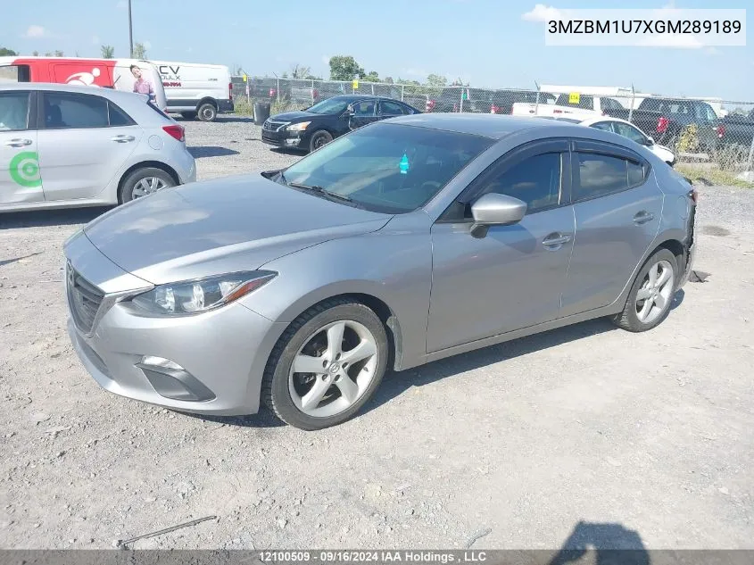 3MZBM1U7XGM289189 2016 Mazda Mazda3