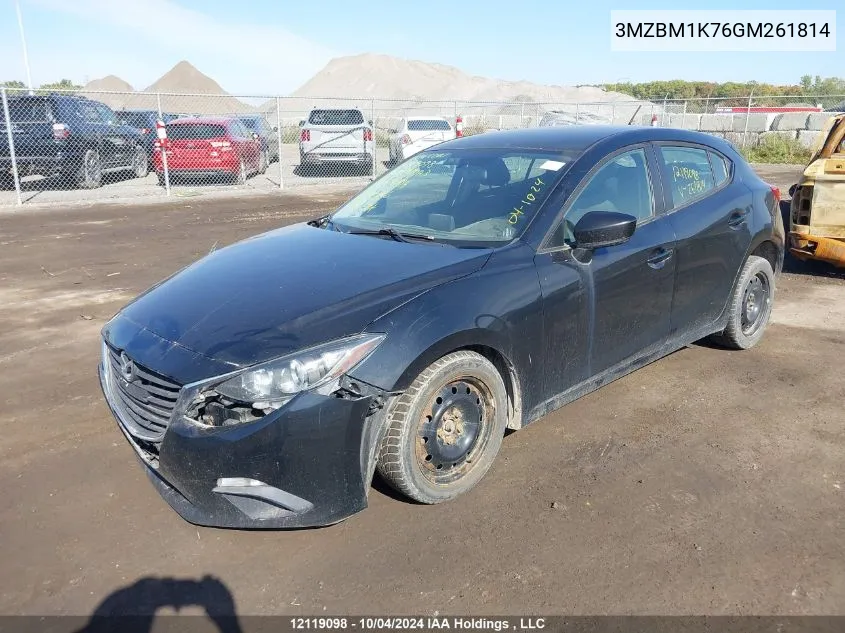 3MZBM1K76GM261814 2016 Mazda Mazda3