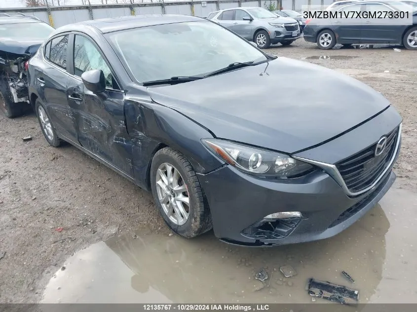 2016 Mazda Mazda3 VIN: 3MZBM1V7XGM273301 Lot: 12135767