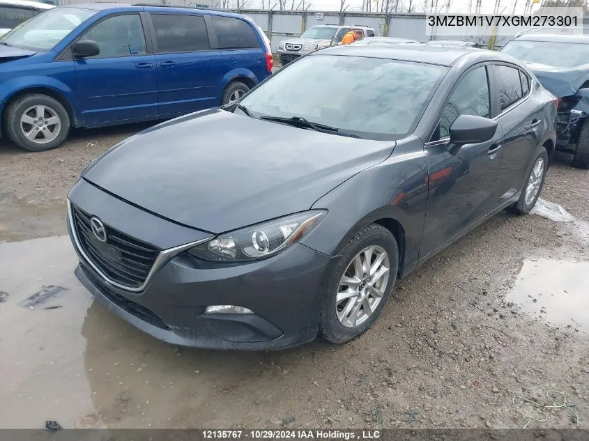 2016 Mazda Mazda3 VIN: 3MZBM1V7XGM273301 Lot: 12135767