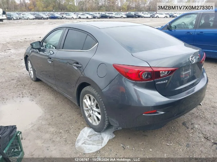 2016 Mazda Mazda3 VIN: 3MZBM1V7XGM273301 Lot: 12135767