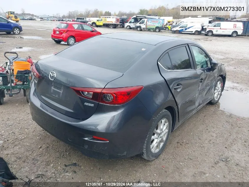 2016 Mazda Mazda3 VIN: 3MZBM1V7XGM273301 Lot: 12135767