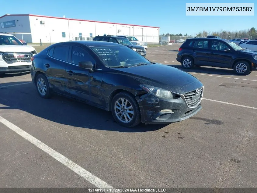 2016 Mazda Mazda3 VIN: 3MZBM1V79GM253587 Lot: 12140191