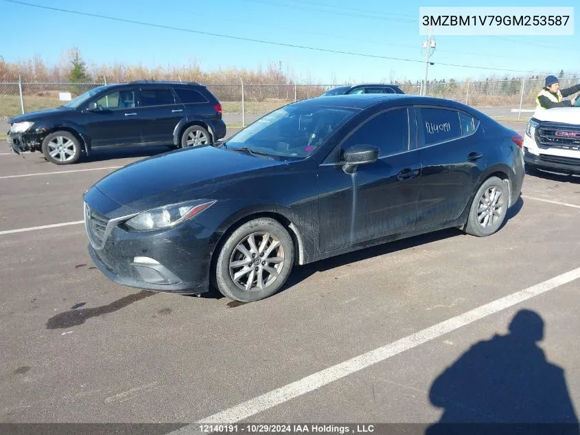 2016 Mazda Mazda3 VIN: 3MZBM1V79GM253587 Lot: 12140191