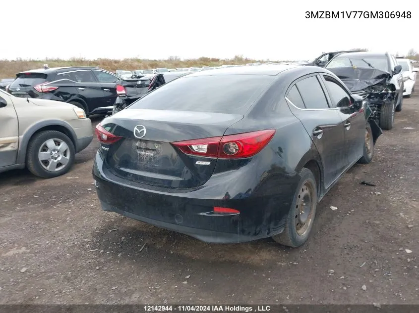 2016 Mazda Mazda3 VIN: 3MZBM1V77GM306948 Lot: 12142944