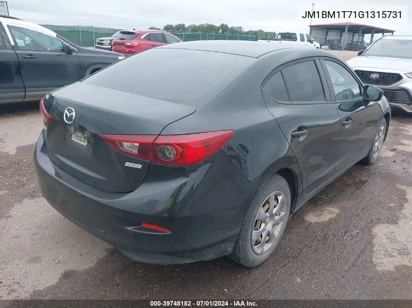 JM1BM1T71G1315731 2016 Mazda Mazda3 I Sport