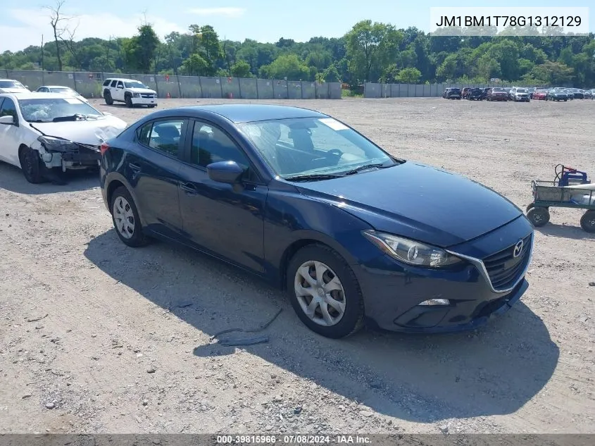 2016 Mazda Mazda3 I Sport VIN: JM1BM1T78G1312129 Lot: 39815966