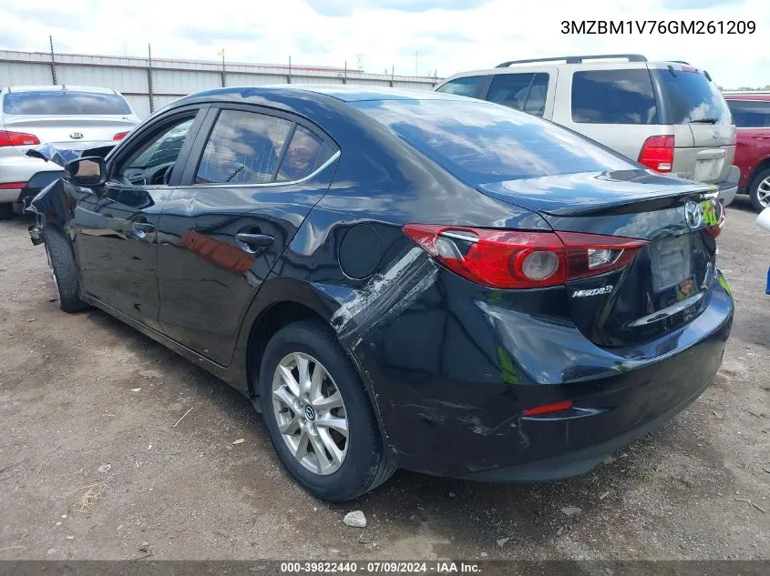 2016 Mazda Mazda3 I Touring VIN: 3MZBM1V76GM261209 Lot: 39822440