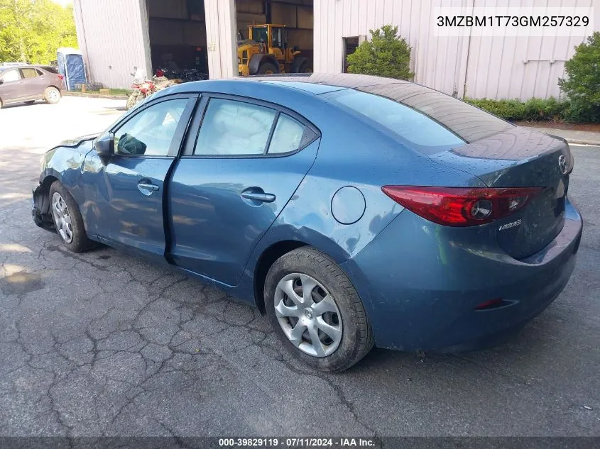 2016 Mazda Mazda3 I Sport VIN: 3MZBM1T73GM257329 Lot: 39829119