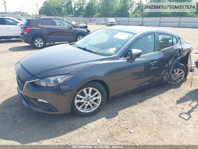 3MZBM1U75GM317674 2016 Mazda Mazda3 I Sport