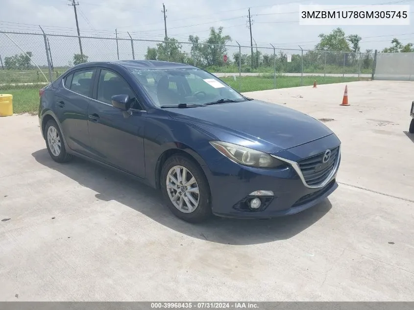 2016 Mazda Mazda3 I Sport VIN: 3MZBM1U78GM305745 Lot: 39968435