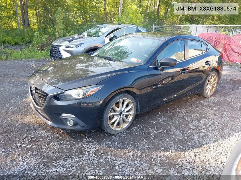 2016 Mazda Mazda3 S Grand Touring VIN: JM1BM1X3XG1330574 Lot: 40032086