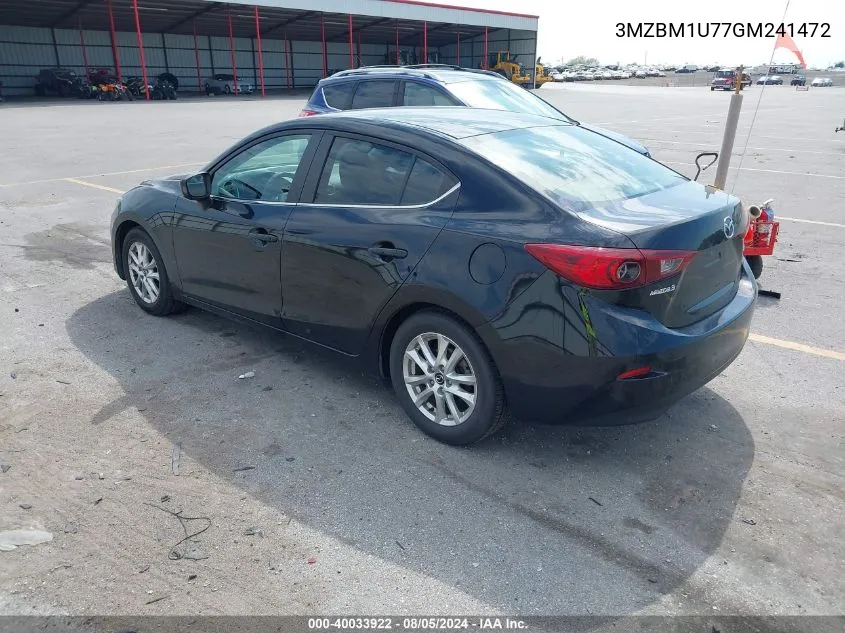 2016 Mazda Mazda3 I Sport VIN: 3MZBM1U77GM241472 Lot: 40033922