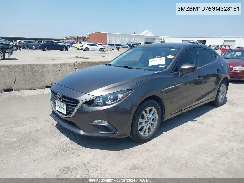 2016 Mazda Mazda3 I Sport VIN: 3MZBM1U76GM328151 Lot: 40054667