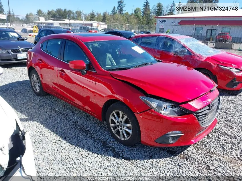 2016 Mazda Mazda3 I Grand Touring VIN: 3MZBM1N71GM324748 Lot: 40222419