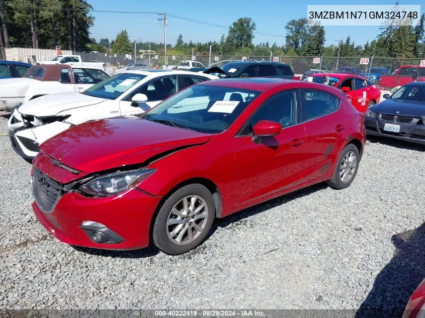 2016 Mazda Mazda3 I Grand Touring VIN: 3MZBM1N71GM324748 Lot: 40222419