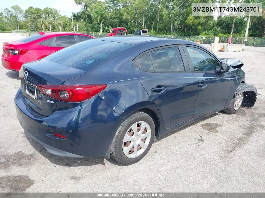 3MZBM1T74GM243701 2016 Mazda Mazda3 Sport