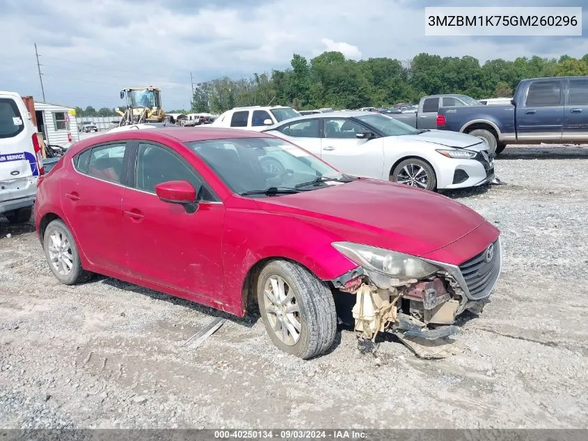 2016 Mazda Mazda3 I Sport VIN: 3MZBM1K75GM260296 Lot: 40250134