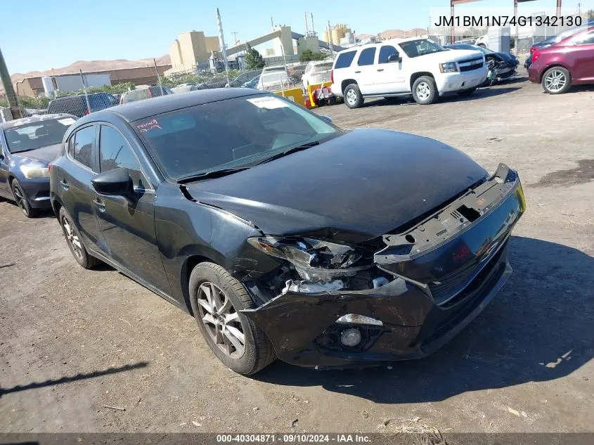 2016 Mazda 3 Grand Touring VIN: JM1BM1N74G1342130 Lot: 40304871