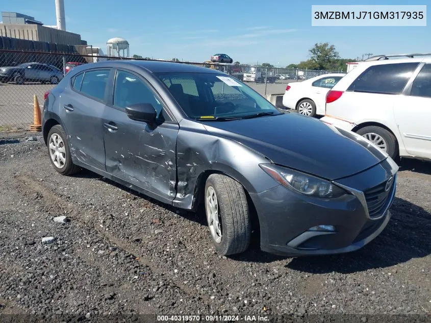 2016 Mazda Mazda3 I Sport VIN: 3MZBM1J71GM317935 Lot: 40319570