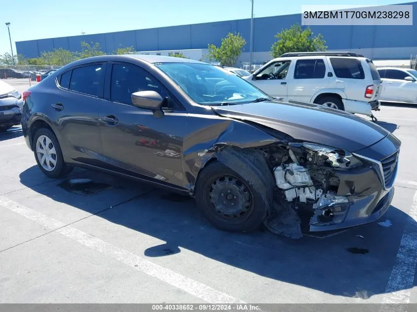 2016 Mazda Mazda3 I Sport VIN: 3MZBM1T70GM238298 Lot: 40338652