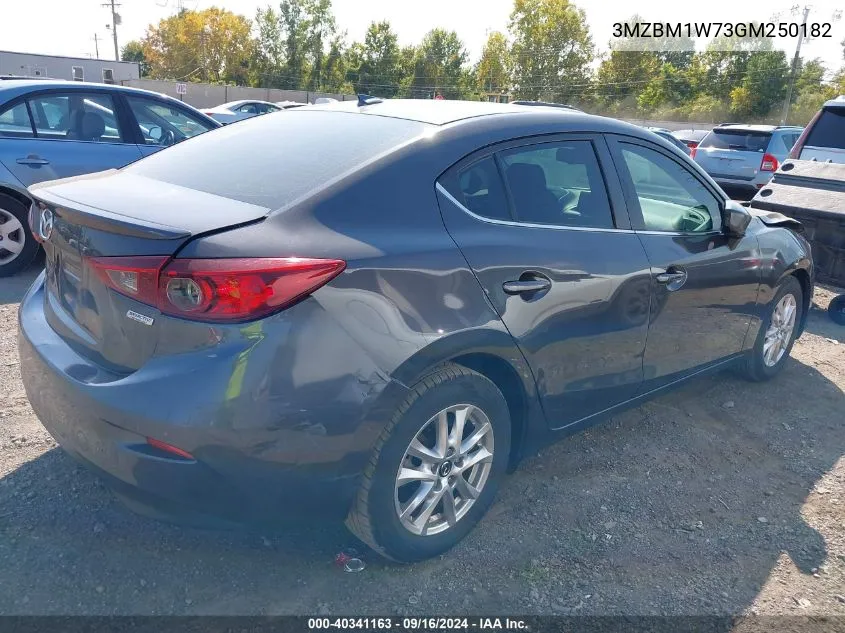 2016 Mazda Mazda3 I Touring VIN: 3MZBM1W73GM250182 Lot: 40341163