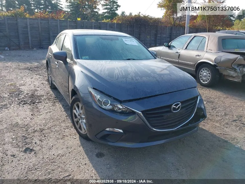 2016 Mazda 3 Sport VIN: JM1BM1K75G1337006 Lot: 40352938