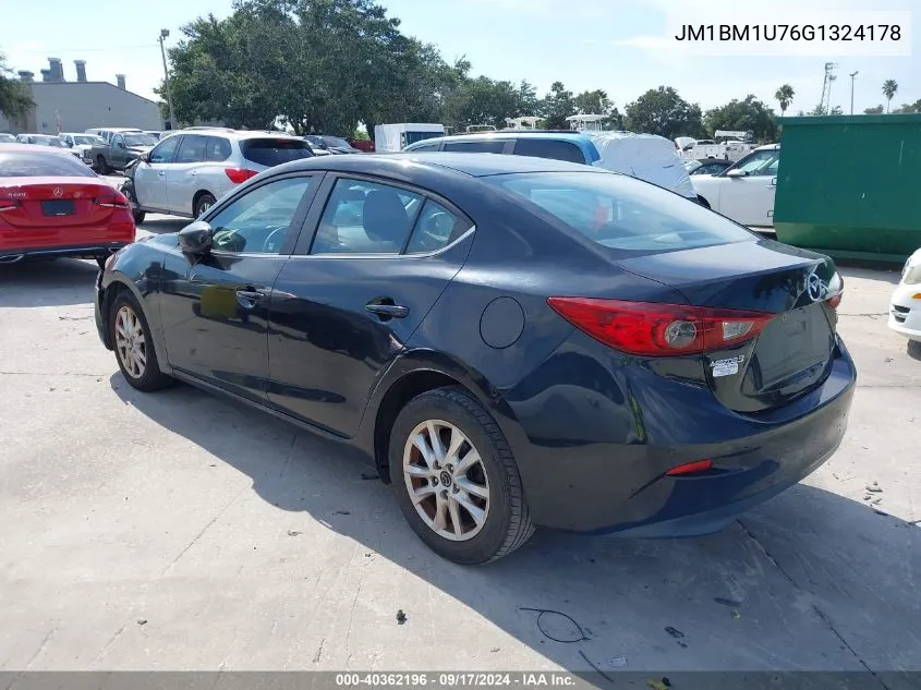 2016 Mazda Mazda3 I Sport VIN: JM1BM1U76G1324178 Lot: 40362196