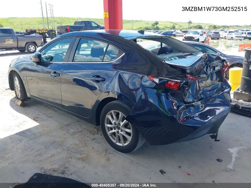 2016 Mazda Mazda3 I Touring VIN: 3MZBM1W73GM252515 Lot: 40405357