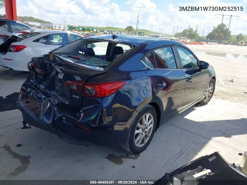 2016 Mazda Mazda3 I Touring VIN: 3MZBM1W73GM252515 Lot: 40405357