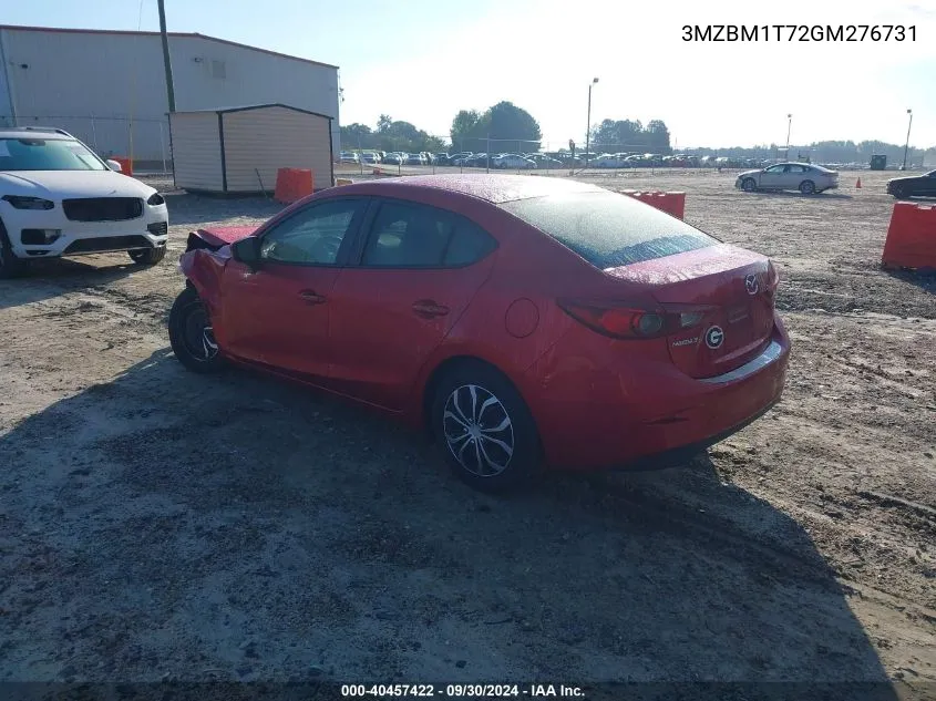 2016 Mazda Mazda3 I Sport VIN: 3MZBM1T72GM276731 Lot: 40457422