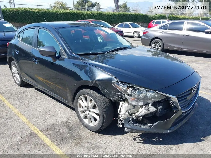 3MZBM1K78GM274516 2016 Mazda Mazda3 I Sport