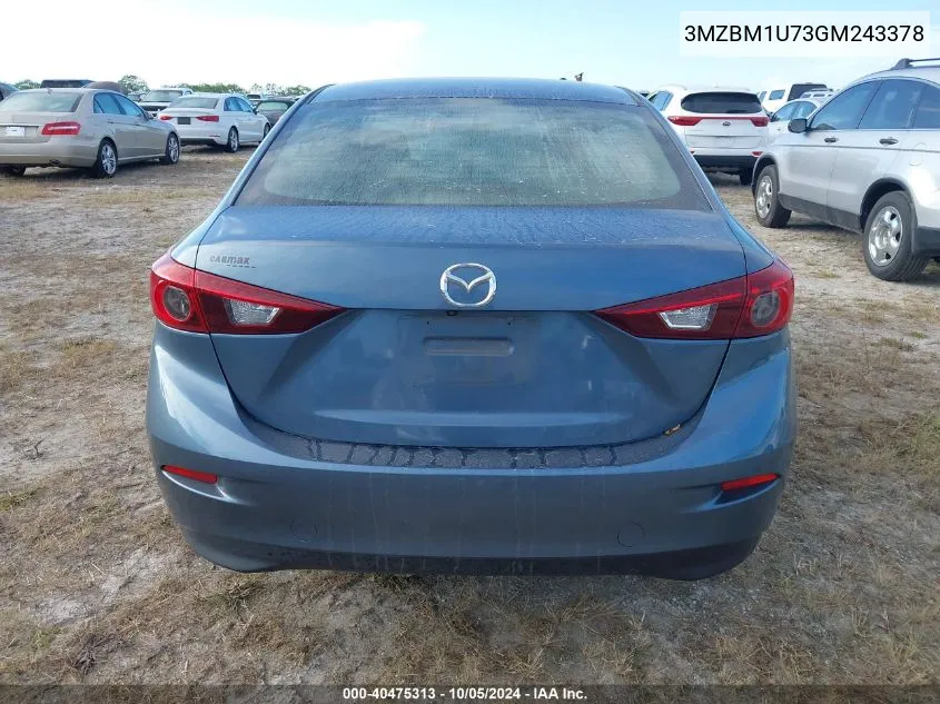 3MZBM1U73GM243378 2016 Mazda Mazda3