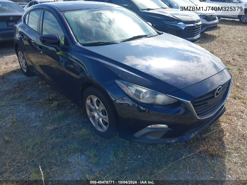 2016 Mazda Mazda3 I Sport VIN: 3MZBM1J74GM325379 Lot: 40478771