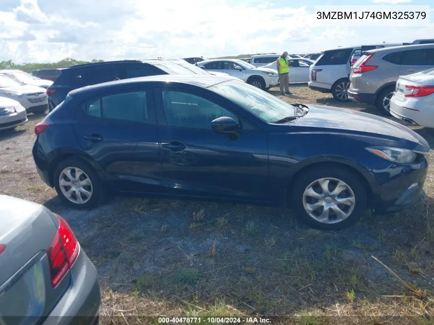 2016 Mazda Mazda3 I Sport VIN: 3MZBM1J74GM325379 Lot: 40478771