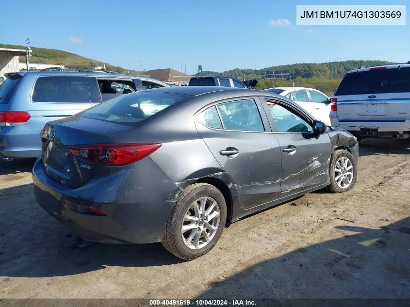 2016 Mazda Mazda3 I Sport VIN: JM1BM1U74G1303569 Lot: 40491519