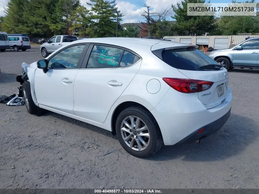 2016 Mazda Mazda3 I Touring VIN: 3MZBM1L71GM251738 Lot: 40498577