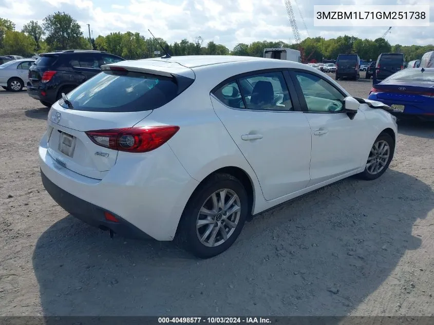 2016 Mazda Mazda3 I Touring VIN: 3MZBM1L71GM251738 Lot: 40498577