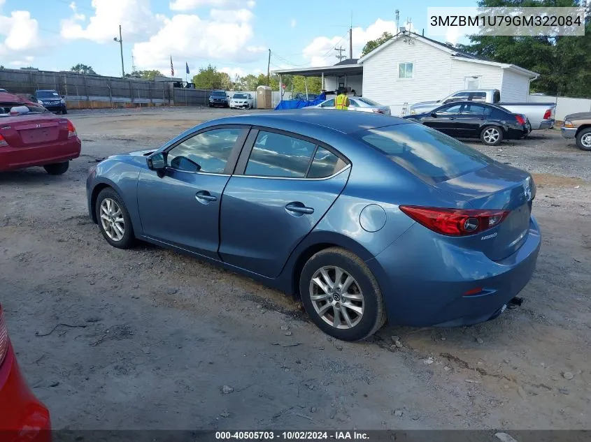 2016 Mazda Mazda3 I Sport VIN: 3MZBM1U79GM322084 Lot: 40505703