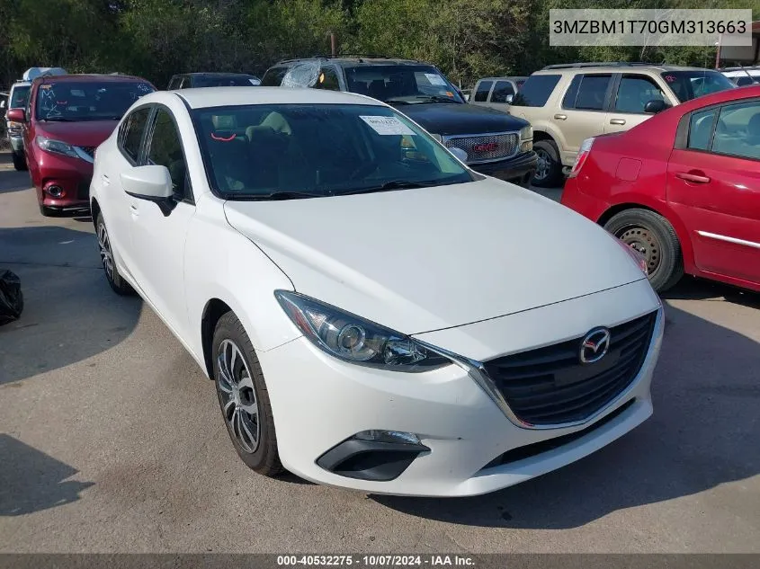 2016 Mazda Mazda3 I Sport VIN: 3MZBM1T70GM313663 Lot: 40532275