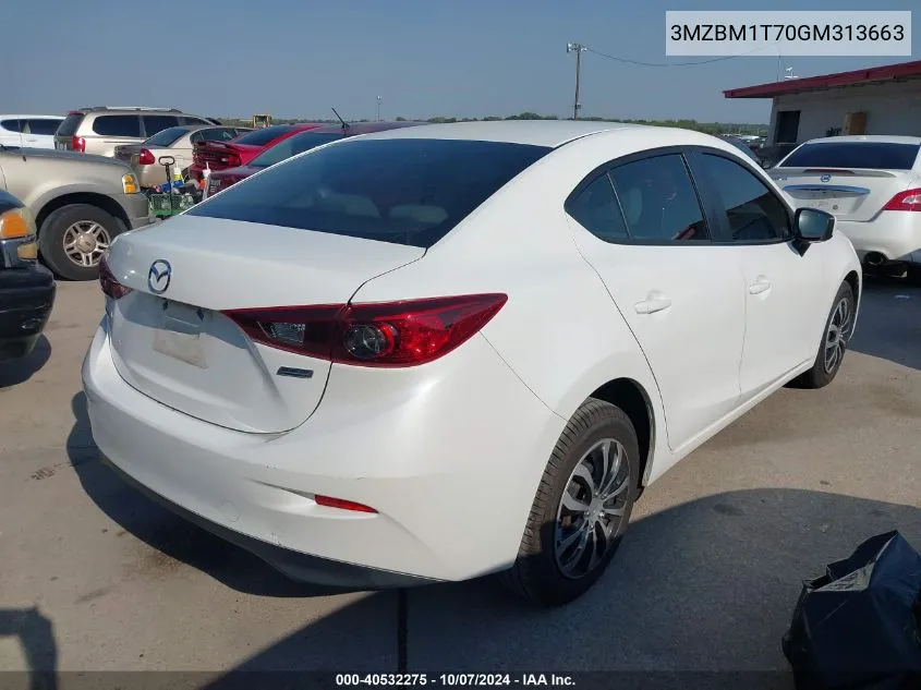 2016 Mazda Mazda3 I Sport VIN: 3MZBM1T70GM313663 Lot: 40532275