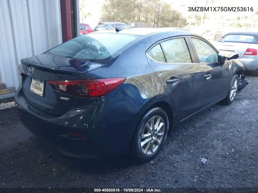 2016 Mazda 3 Grand Touring VIN: 3MZBM1X75GM253616 Lot: 40550516