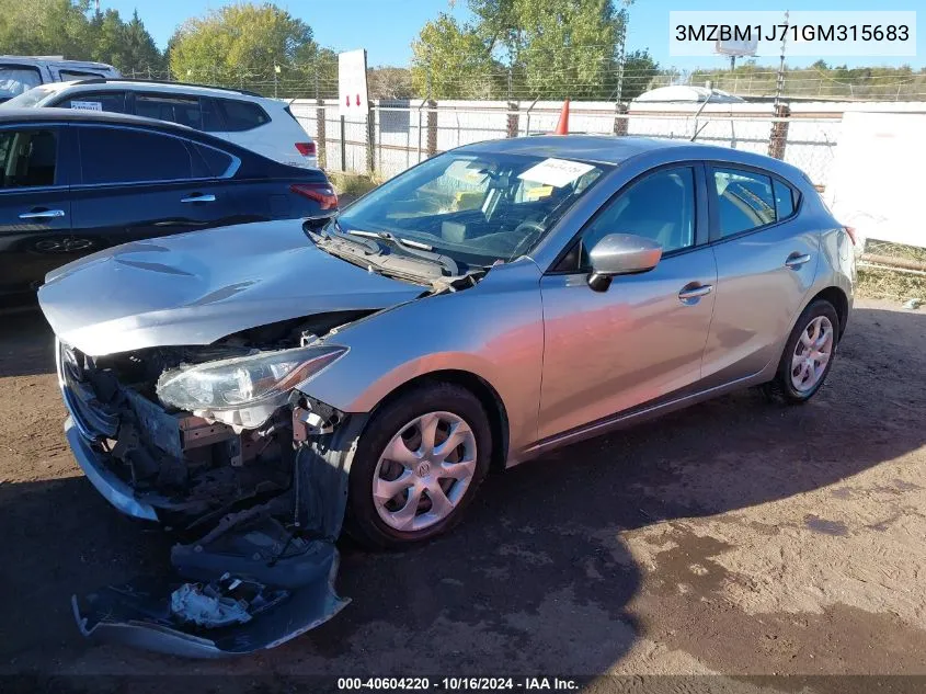 2016 Mazda Mazda3 I Sport VIN: 3MZBM1J71GM315683 Lot: 40604220