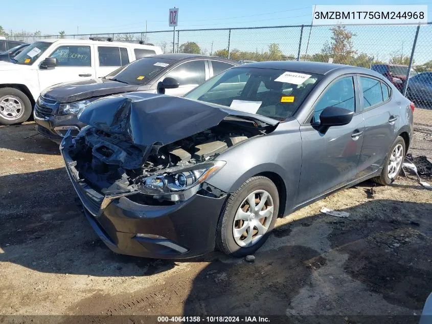 2016 Mazda Mazda3 I Sport VIN: 3MZBM1T75GM244968 Lot: 40641358