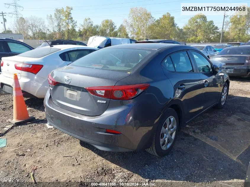 2016 Mazda Mazda3 I Sport VIN: 3MZBM1T75GM244968 Lot: 40641358