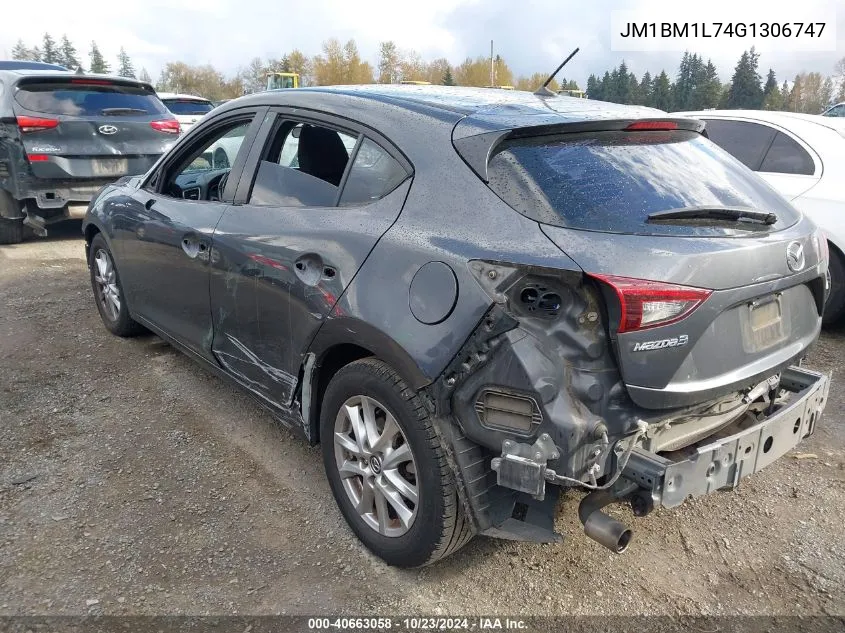 2016 Mazda Mazda3 I Touring VIN: JM1BM1L74G1306747 Lot: 40663058