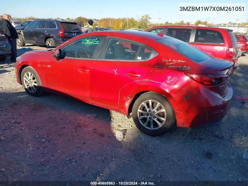 2016 Mazda Mazda3 I Touring VIN: 3MZBM1W7XGM261051 Lot: 40688963