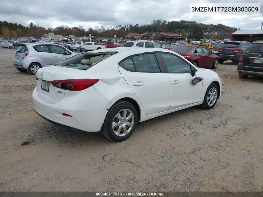 3MZBM1T72GM300509 2016 Mazda Mazda3 I Sport