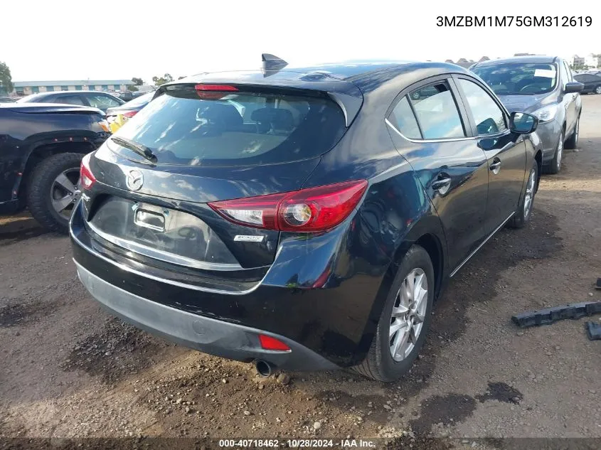 2016 Mazda Mazda3 I Touring VIN: 3MZBM1M75GM312619 Lot: 40718462