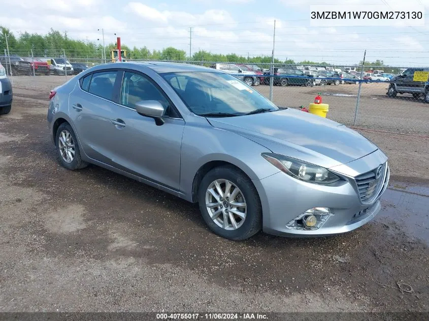 2016 Mazda Mazda3 I Touring VIN: 3MZBM1W70GM273130 Lot: 40755017